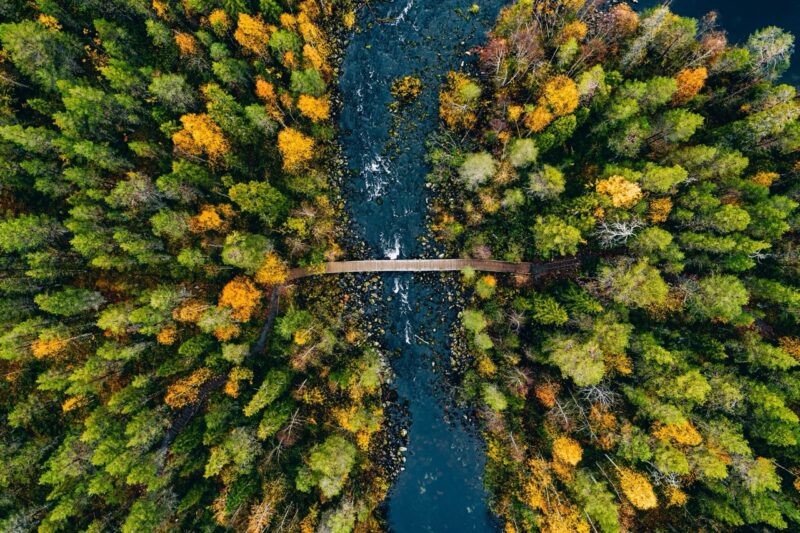 vue avion pont drone